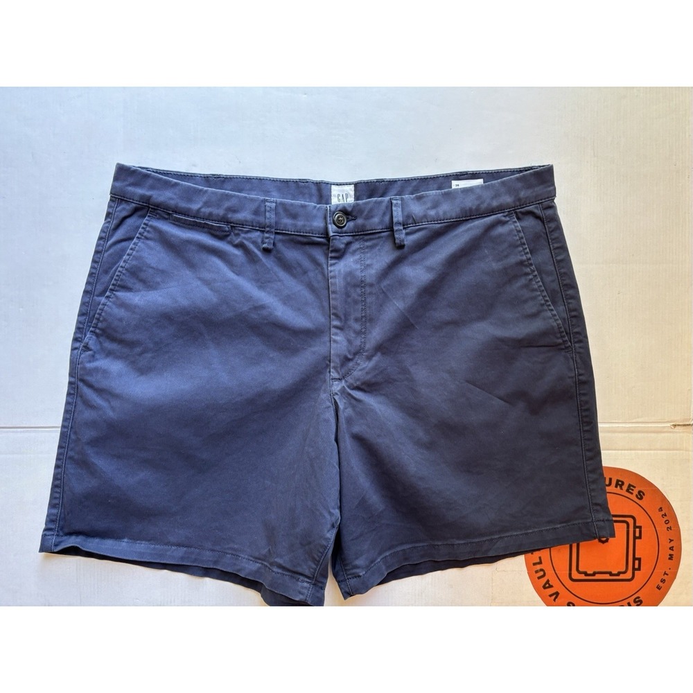 gap essential khaki Shorts Navy Men's Sz 38 Inseam 7 Inch